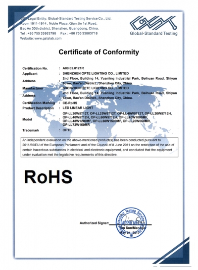 Linear Light RoHS